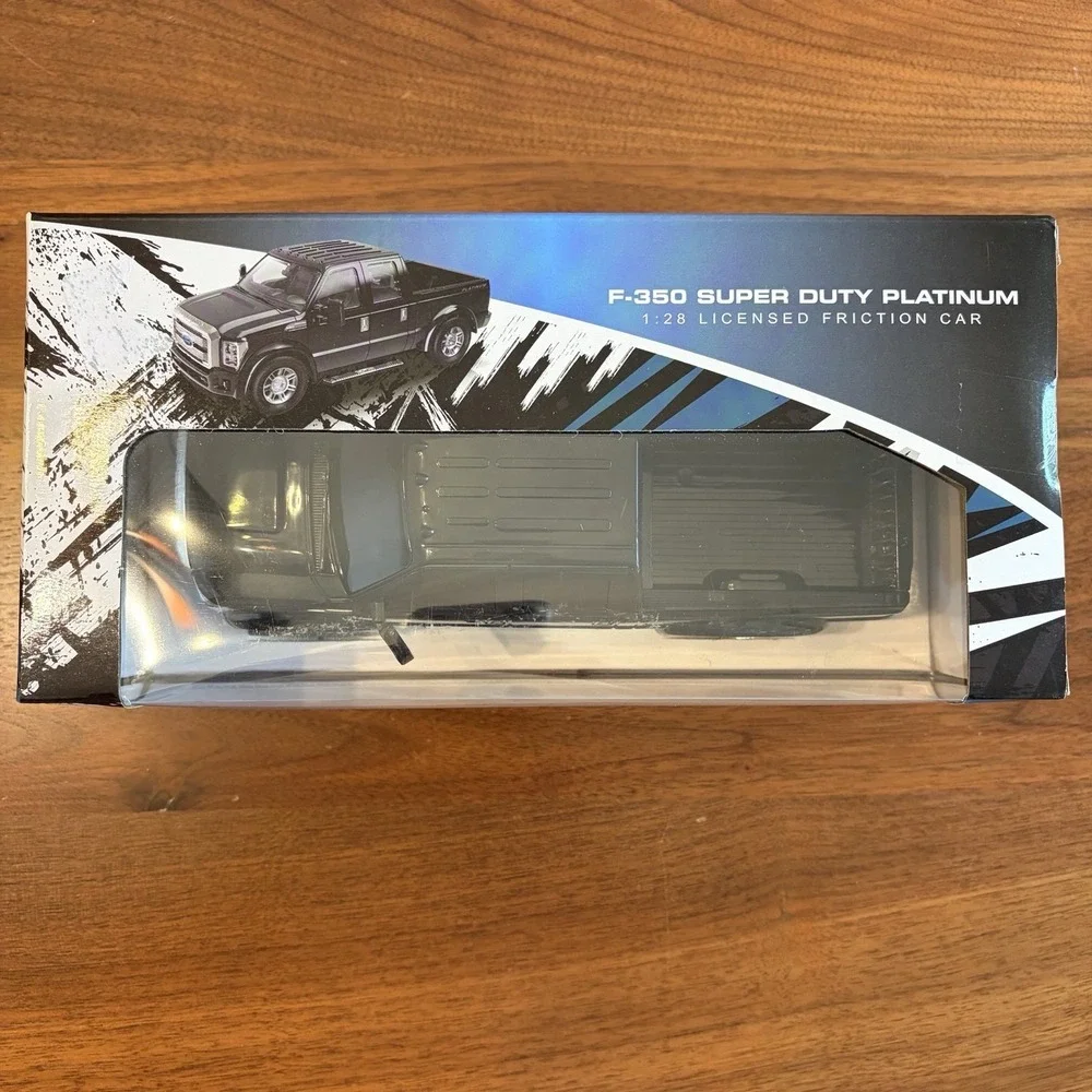 Ford F-350 Super Duty Platinum 1:28 Friction Pickup Truck Toy Black 4+ Kids